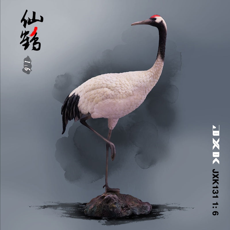 JXK131 Red-crowned Crane statue for home decor, gifts for Animal Lovers