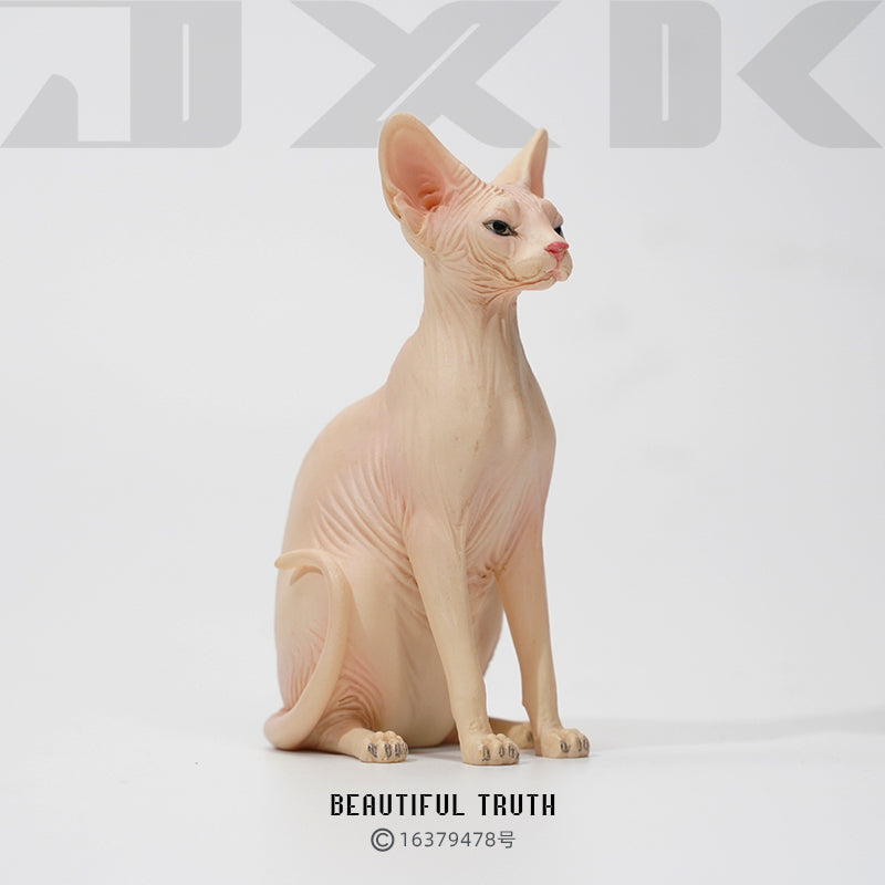 JXK010 Sphinx Cat Figurine Resin Cat Statue Decor for Desktop Gifts for Cat Lovers