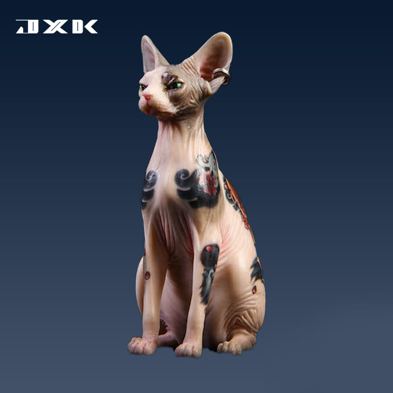 JXK026 Sphinx Cat Figurine Resin Cat Statue Home Decor for Cat Lovers Gifts for Cat Lovers