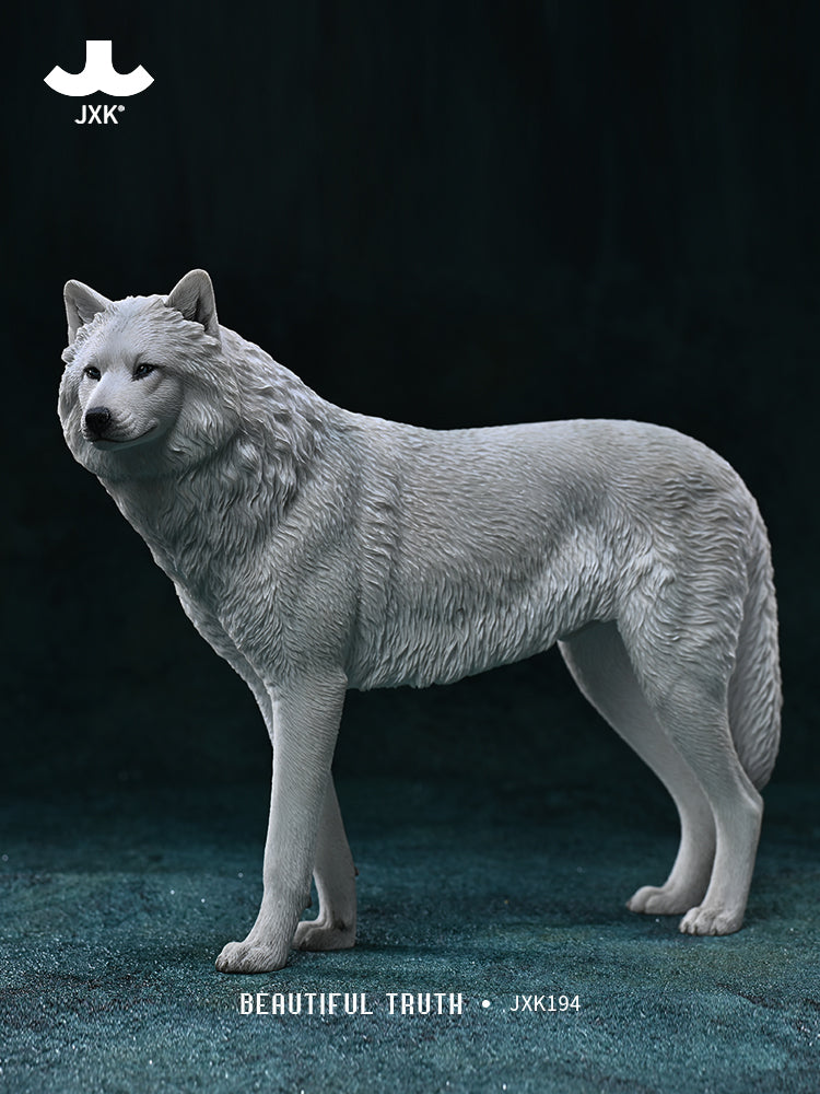 JXK194 Arctic wolf Statue for Home Decor Gifts for Animal Lovers