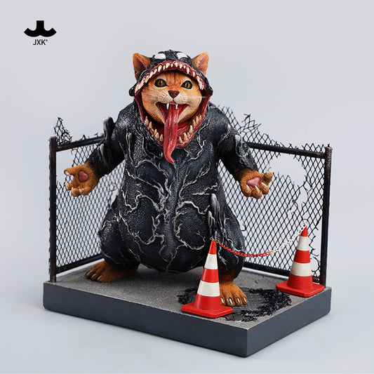 JXK251 Pre Order Venom Cat Statue for Home Decor, Venom Cat Figurine Durable Polyresin with Intricate Details, Venom Cat Sculpture Art Funny