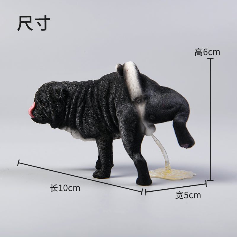 JXK069 Pug Resin Dog Statue, Dog Figurine for Home Decor Gift for Dog Lovers