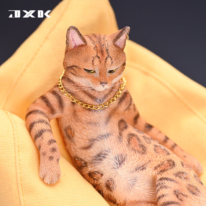 JXK107 Leopard Cat statue for home decor, gifts for Animal Lovers