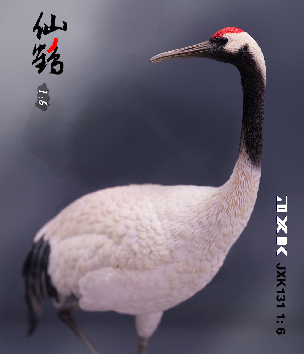 JXK131 Red-crowned Crane statue for home decor, gifts for Animal Lovers