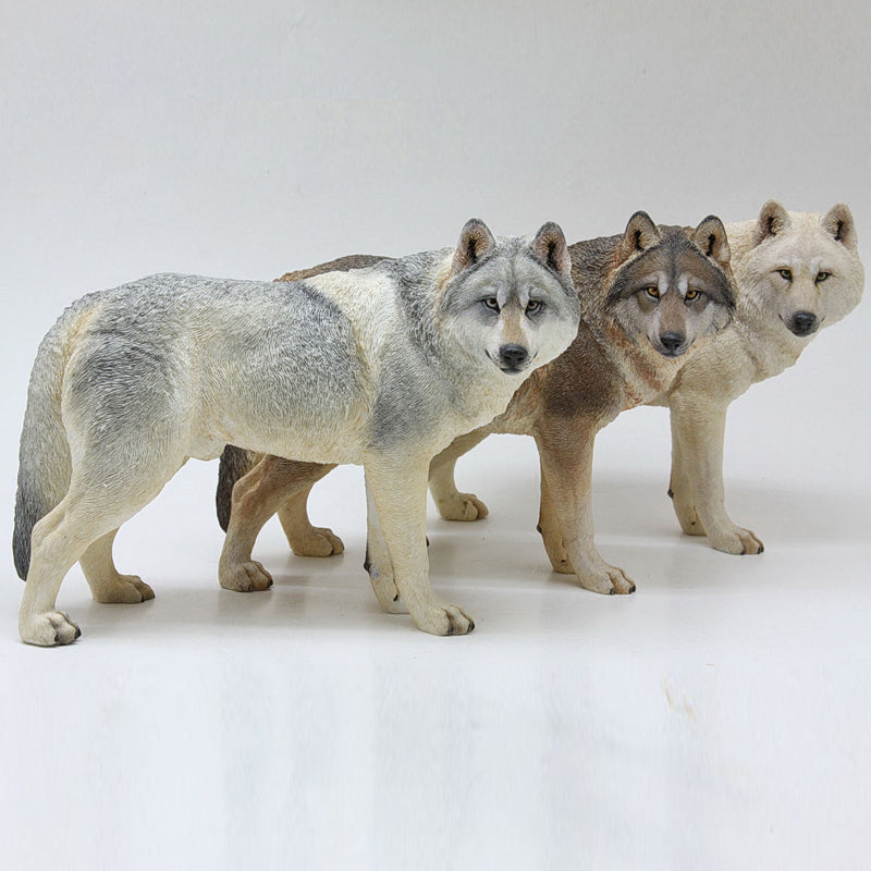 MRZ Steppe Wolf statue for home decor, gifts for Animal Lovers