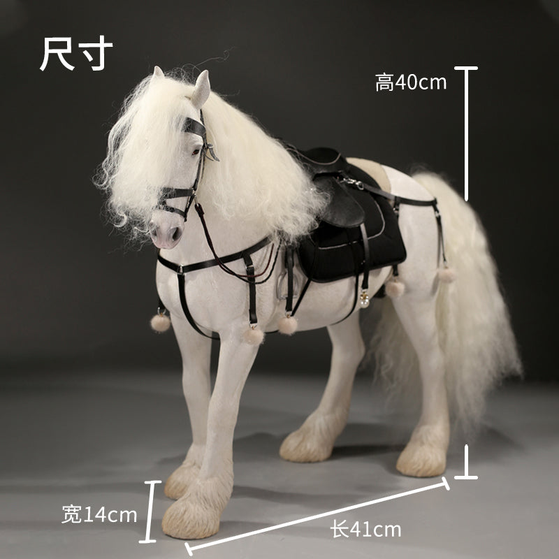 MRZ058 Shire Horse Statue Horse Figurine for Home Decor Gifts for Horse Lovers