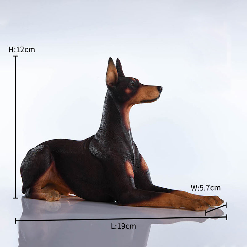 JXK004 Dobermann dog figurine dog statue for home decor gift for dog lovers