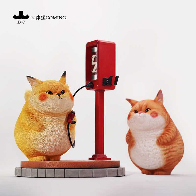 JXK253 Pre Order Pikacat Statue with LED Charging Station Unique Collectible Gift for Pokemon & Cat Lovers