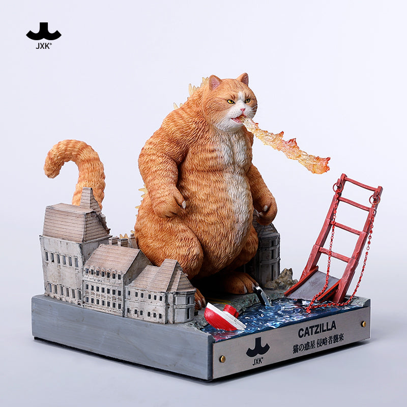 JXK239 Pre Order Catzilla 2.0 MeowZilla Godzicat Godzilla-shaped cat figurine