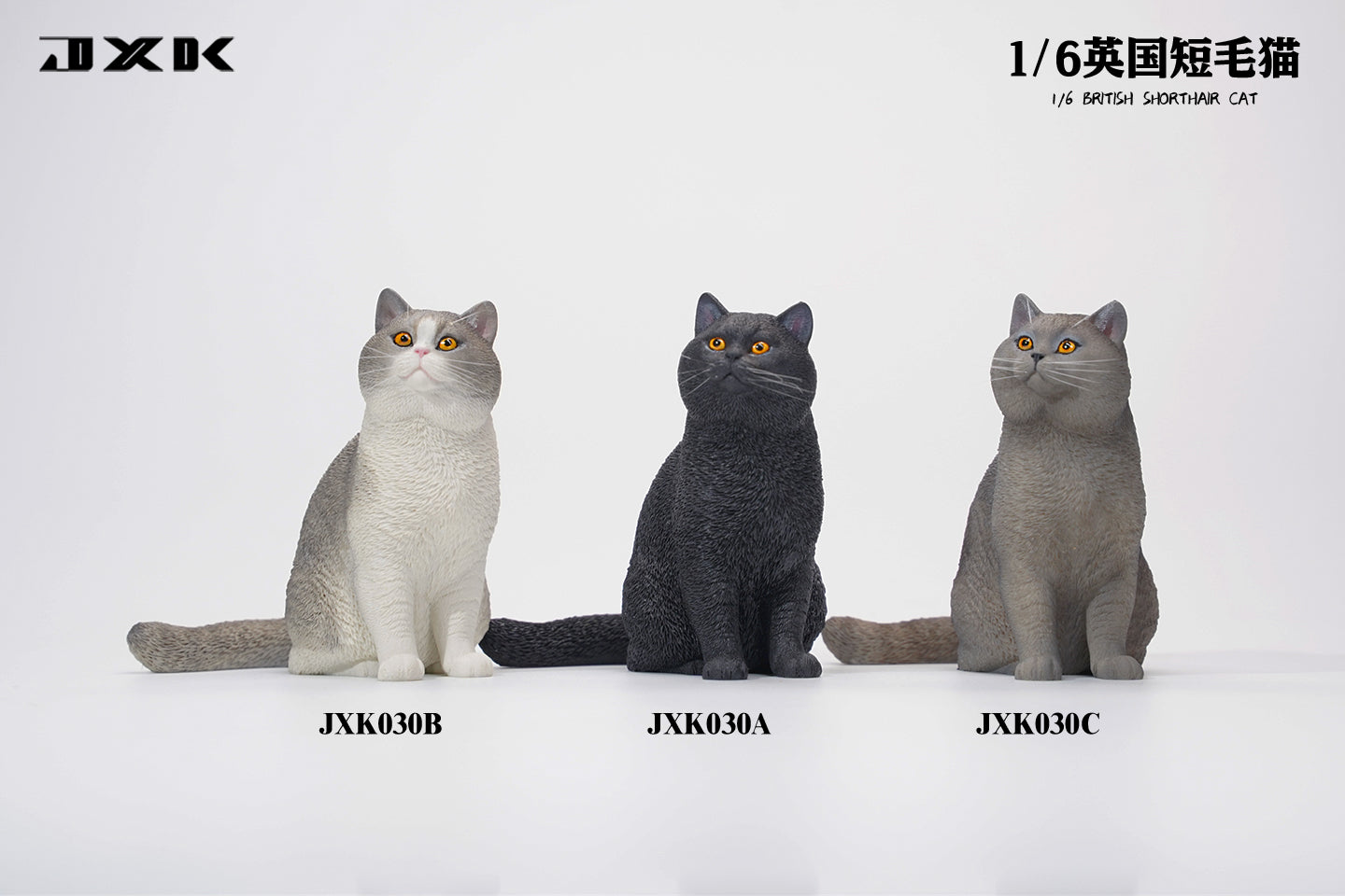 JXK030 British Shorthair Cat Figurine Resin Cat Statue Decor for Cat Lover Gifts for Cat Lovers