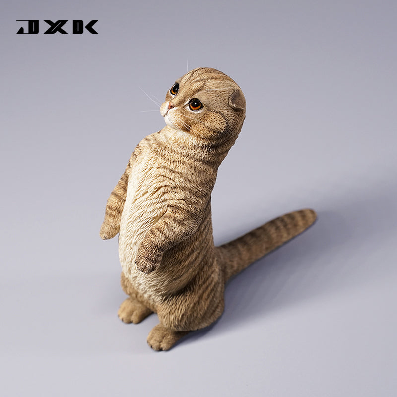 JXK106 Cat Figurine Resin Cat Statue for Mantel Decor Gifts for Cat Lovers