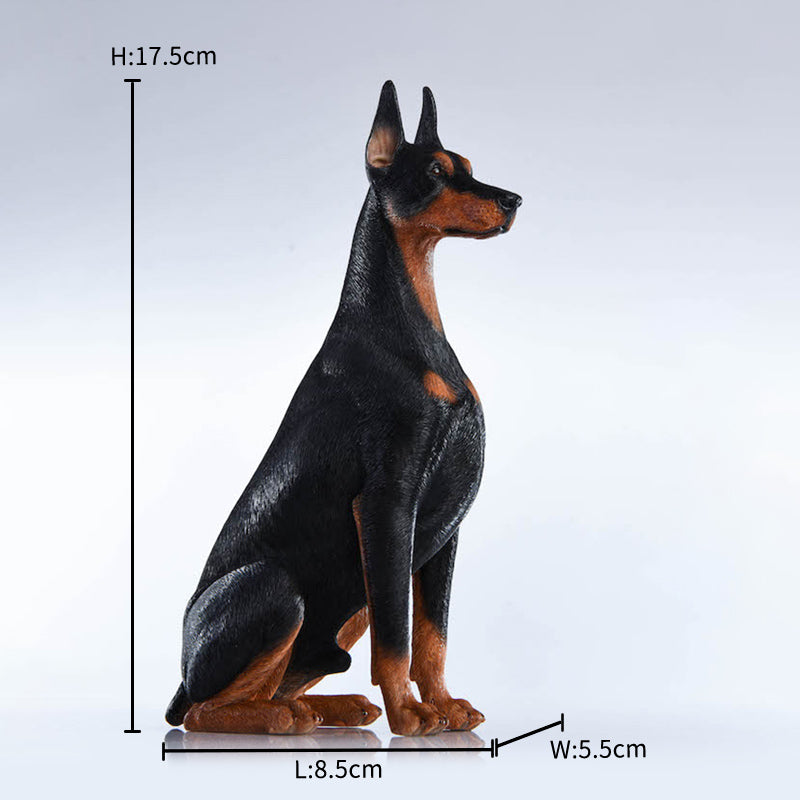 JXK004 Dobermann dog figurine dog statue for home decor gift for dog lovers