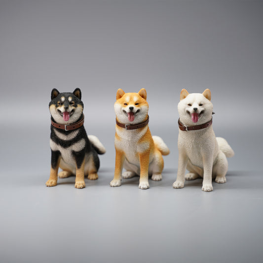 JXK075 Shiba Inu Dog Statue, Dog Figurine Gift for Shiba Inu Lover