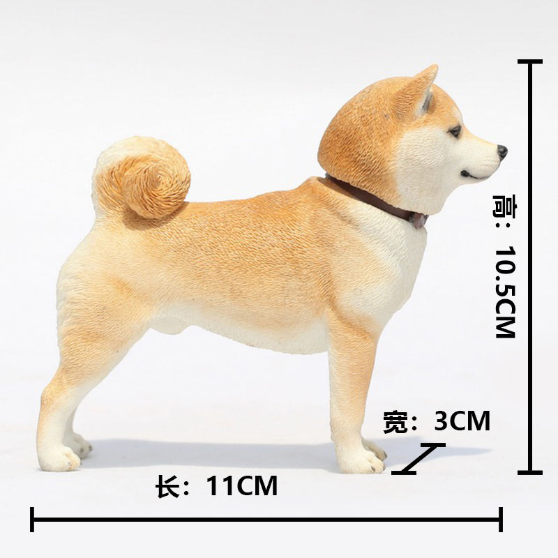 MRZ027 Shiba Inu Dog Statue, Dog Figurine Gift for Shiba Inu Lover