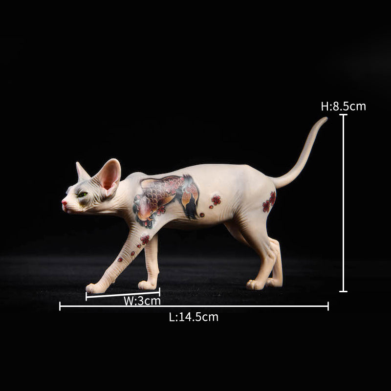 JXK026 Sphinx Cat Figurine Resin Cat Statue Home Decor for Cat Lovers Gifts for Cat Lovers