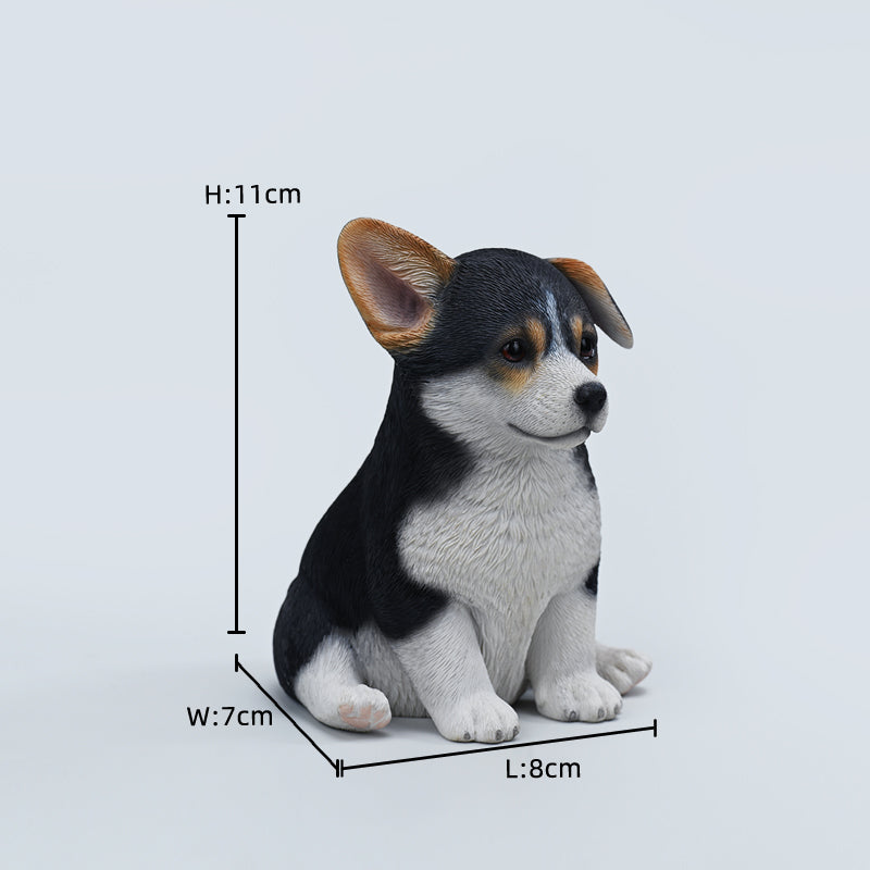 X42302 Corgi dog figurine dog statue decor for dog lovers