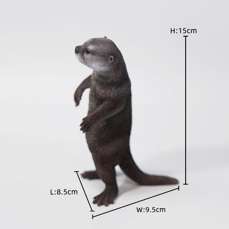 JXK182 Eurasian River Otter Statue for Home Decor Gifts for Animal Lovers