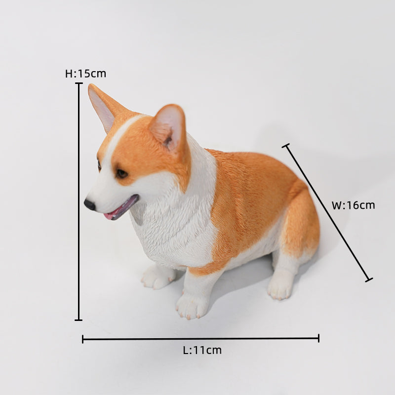 X32302 Corgi dog figurine dog statue for home decor gift for dog lovers