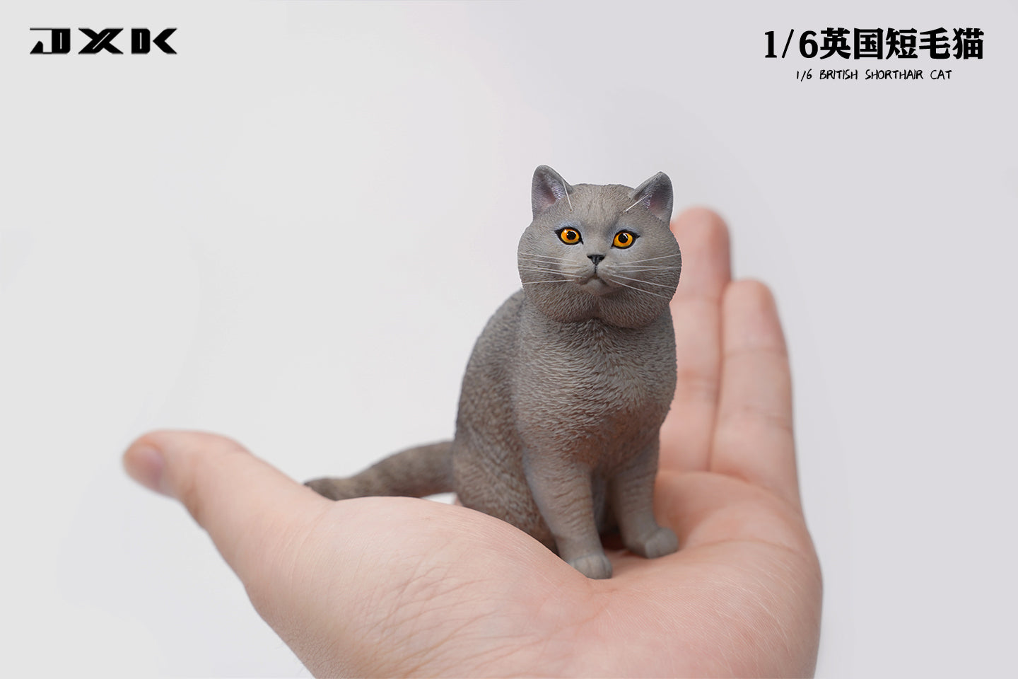 JXK030 British Shorthair Cat Figurine Resin Cat Statue Decor for Cat Lover Gifts for Cat Lovers