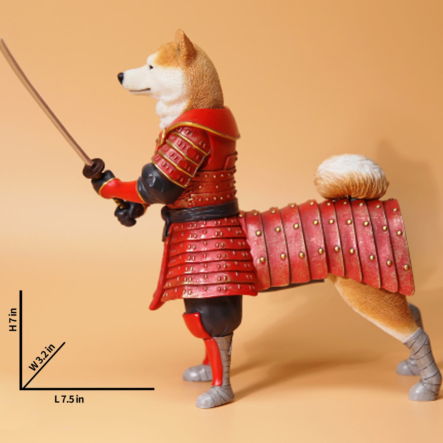 JXK135 Shiba Inu Dog Statue, Dog Figurine Gift for Shiba Inu Lover