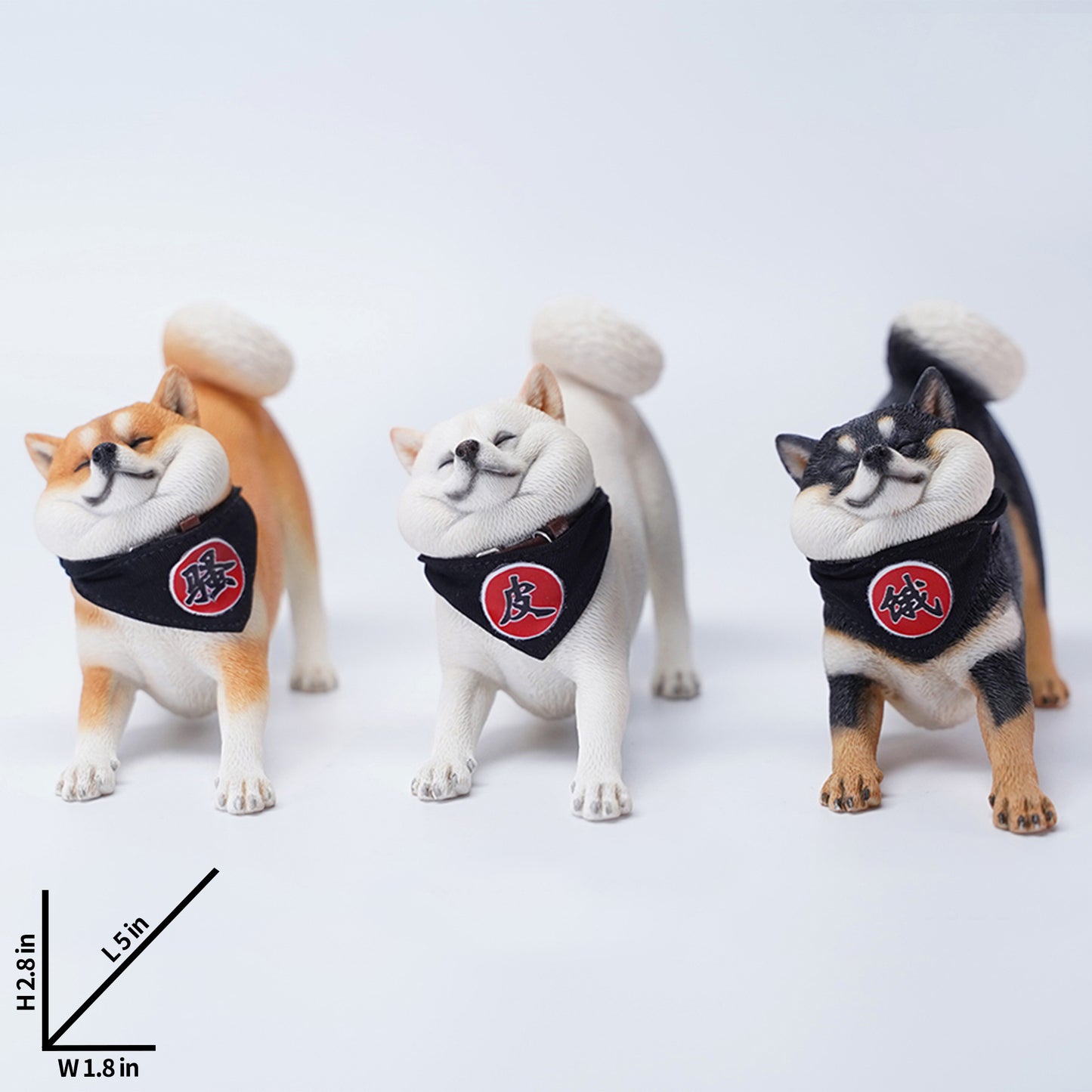 JXK090 Shiba Inu Dog Statue, Dog Figurine Gift for Shiba Inu Lover