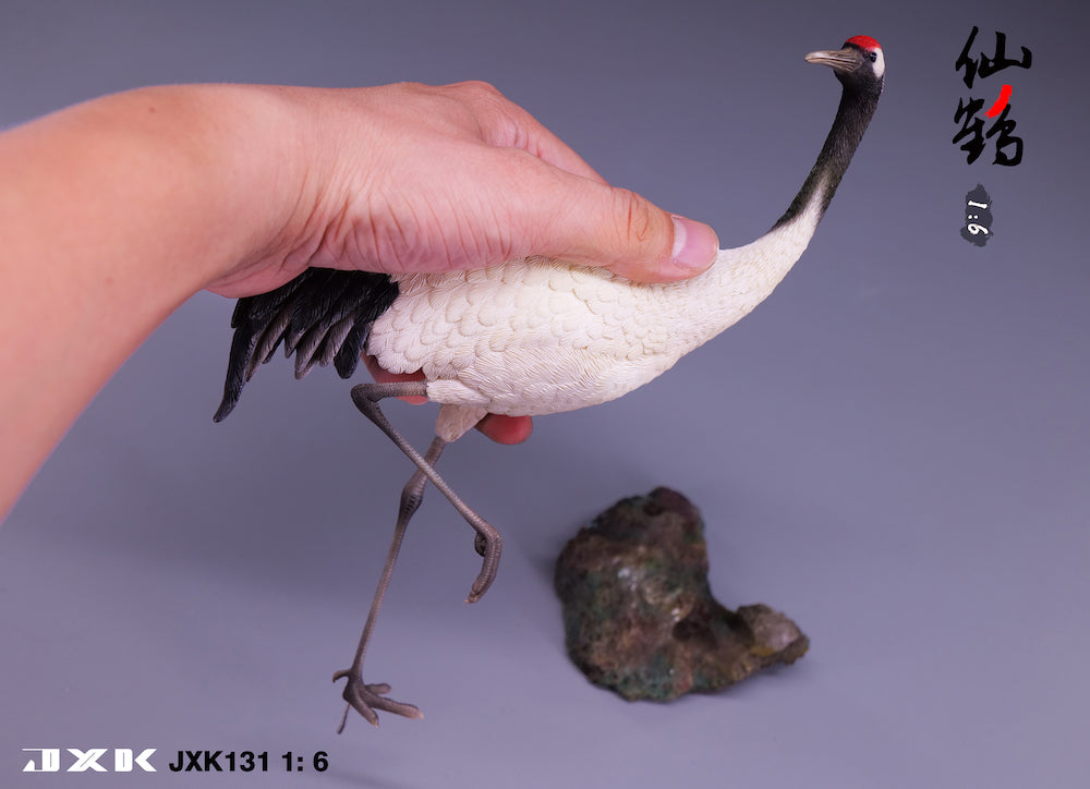 JXK131 Red-crowned Crane statue for home decor, gifts for Animal Lovers