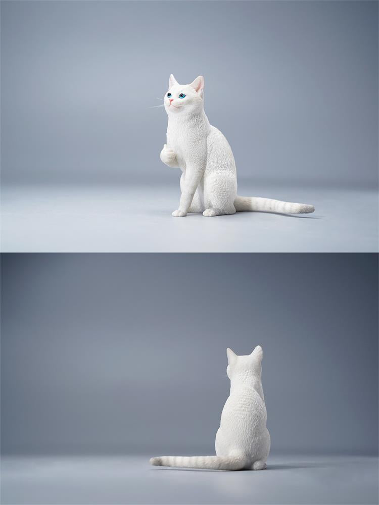 JXK112 Cat Figurine Resin Cat Statue for Home Decor Gifts for Cat Lovers