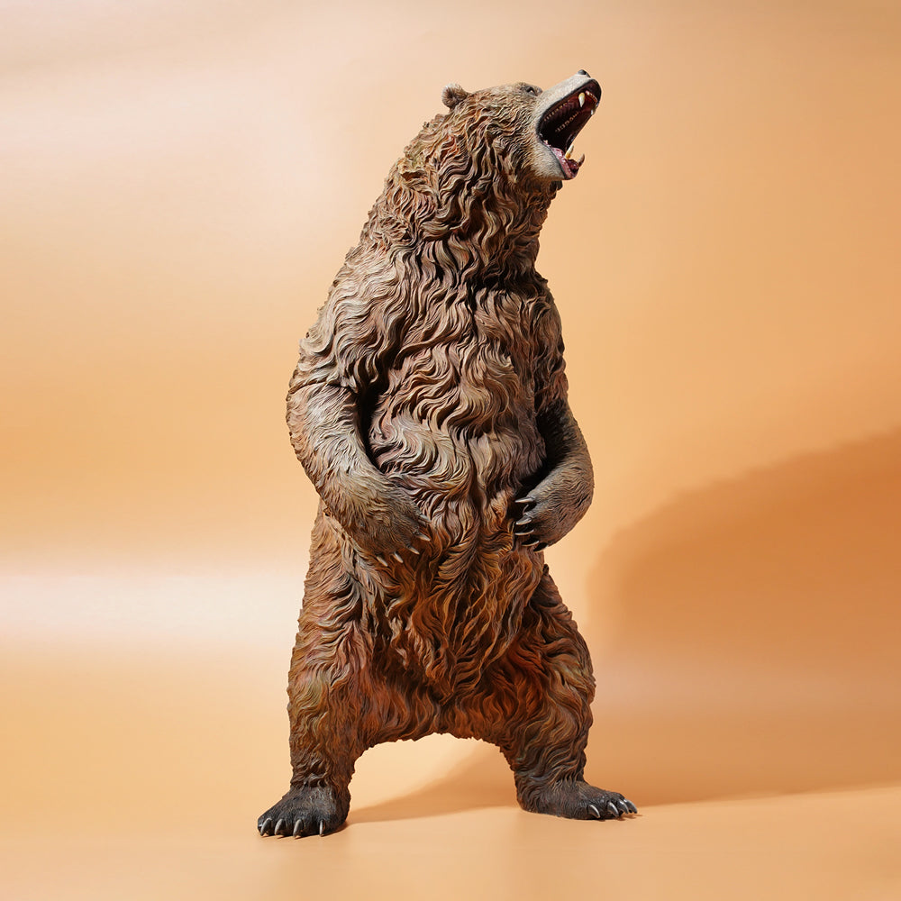 JXK133 Standing brown bear statue, gifts for Animal Lovers