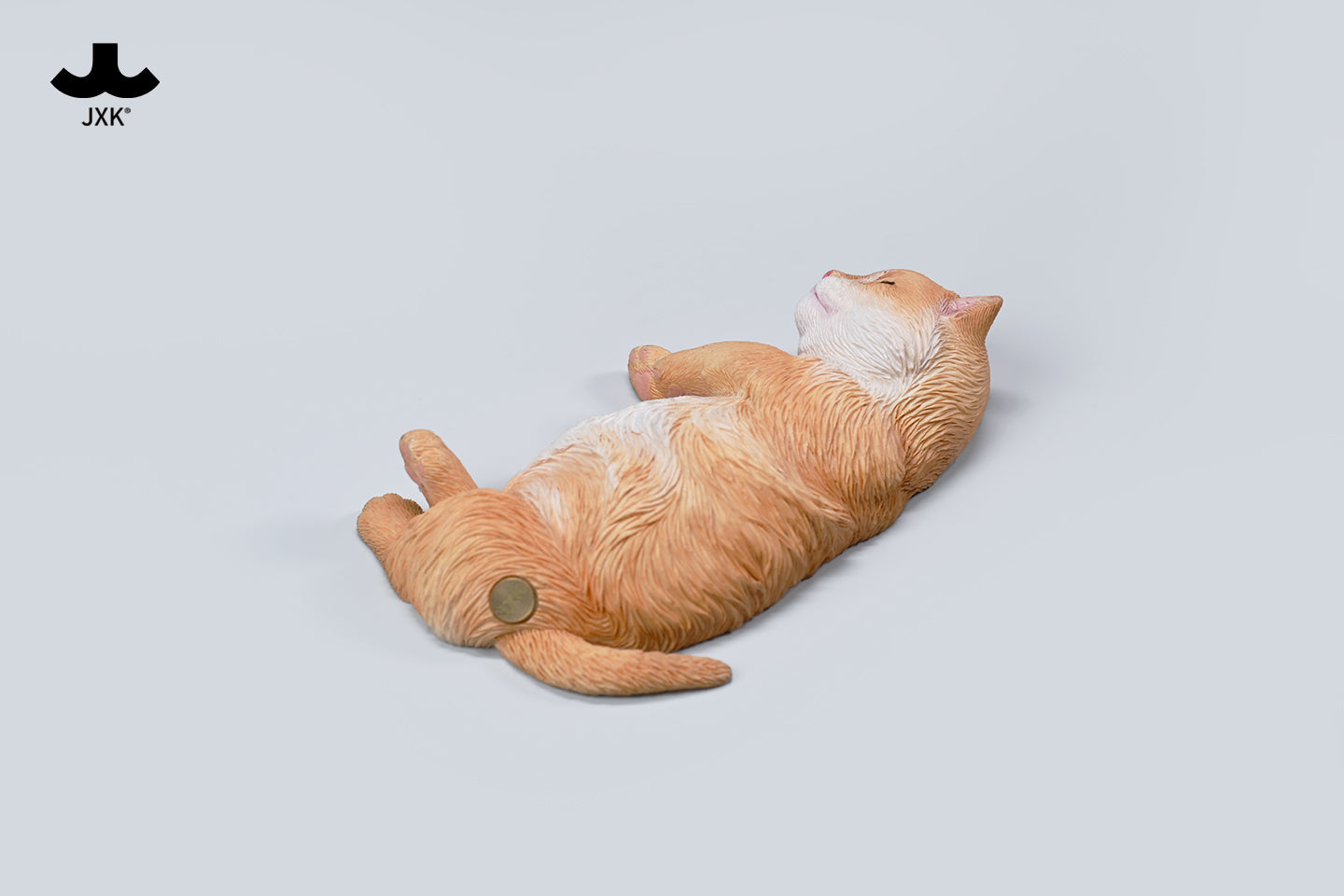 JXK202 Cat Figurine Resin Cat Statue for Desktop Gifts for Cat Lovers