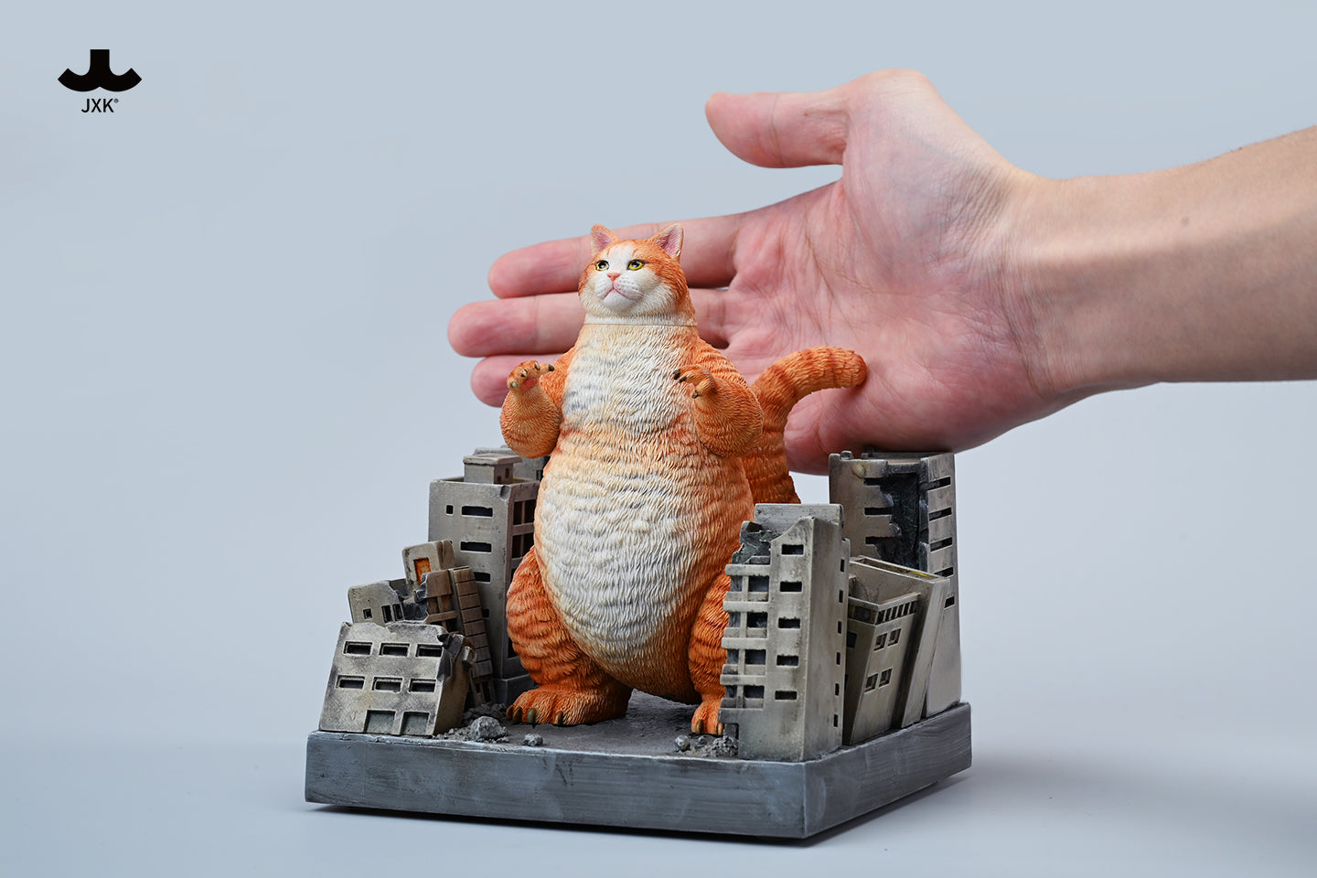 JXK226 Catzilla MeowZilla Godzicat Godzilla-shaped cat figurine