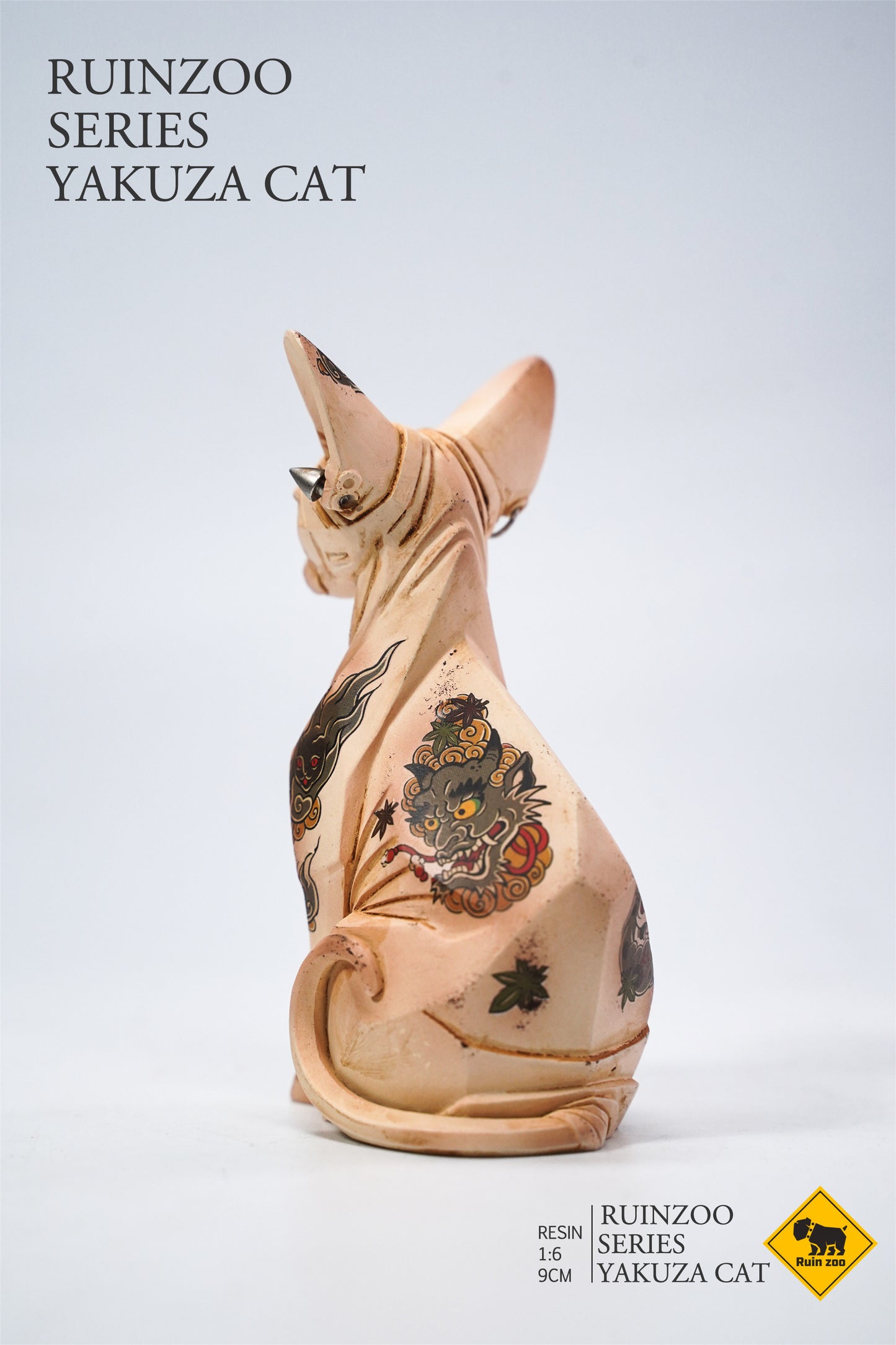 RZ2003 sphinx Cat Figurine Resin Cat Statue for Desktop Gifts for Cat Lovers