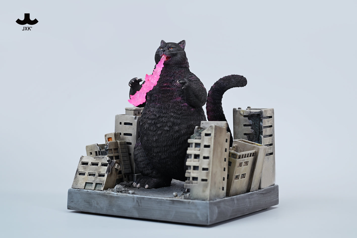 JXK226 Catzilla MeowZilla Godzicat Godzilla-shaped cat figurine