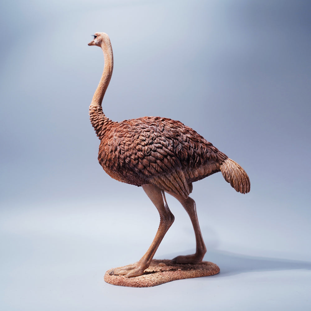 JXK097 15" Ostrich Statue, Realistic Animal Statue Gifts for Friends