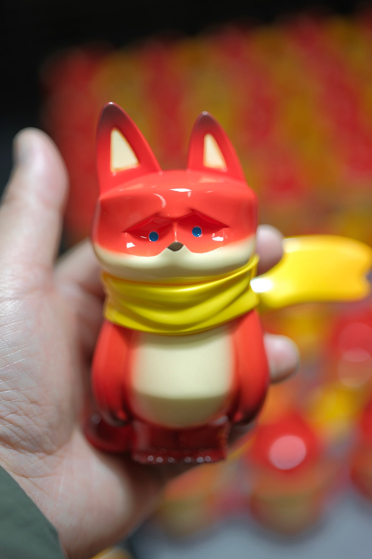 P022 Resin Red Fox Statue P Pet Wherever You Go Series