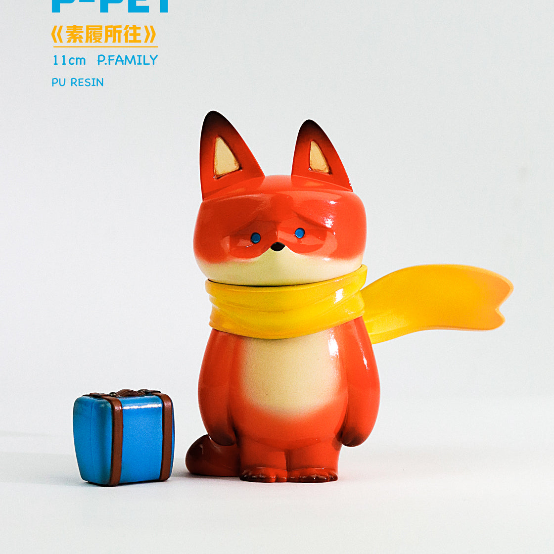 P022 Resin Red Fox Statue P Pet Wherever You Go Series