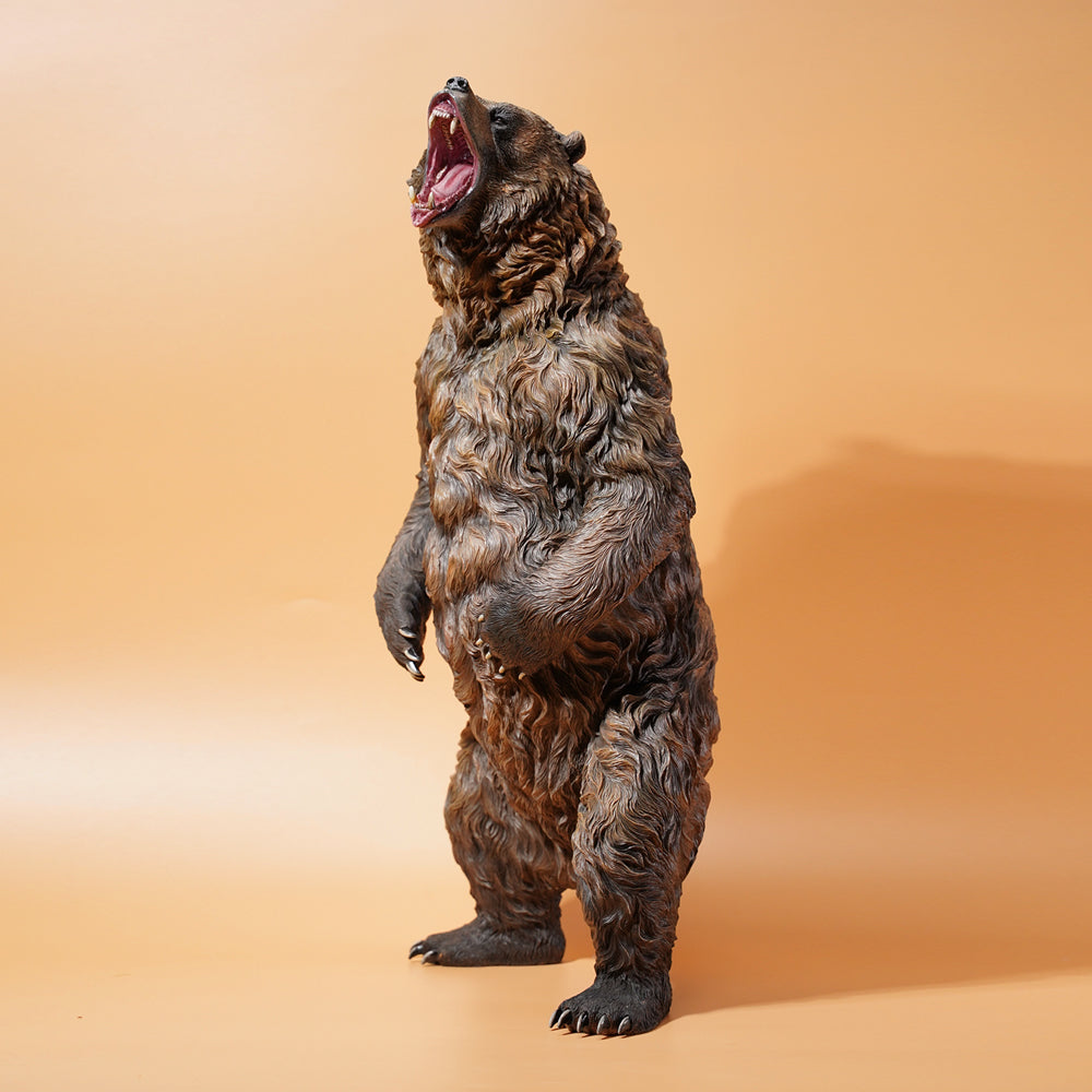 JXK133 Standing brown bear statue, gifts for Animal Lovers