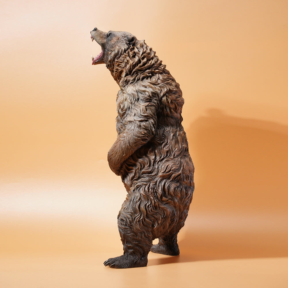 JXK133 Standing brown bear statue, gifts for Animal Lovers