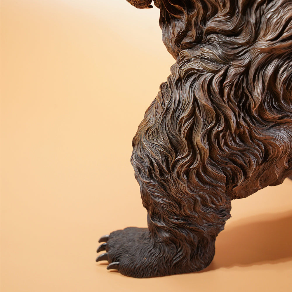 JXK133 Standing brown bear statue, gifts for Animal Lovers