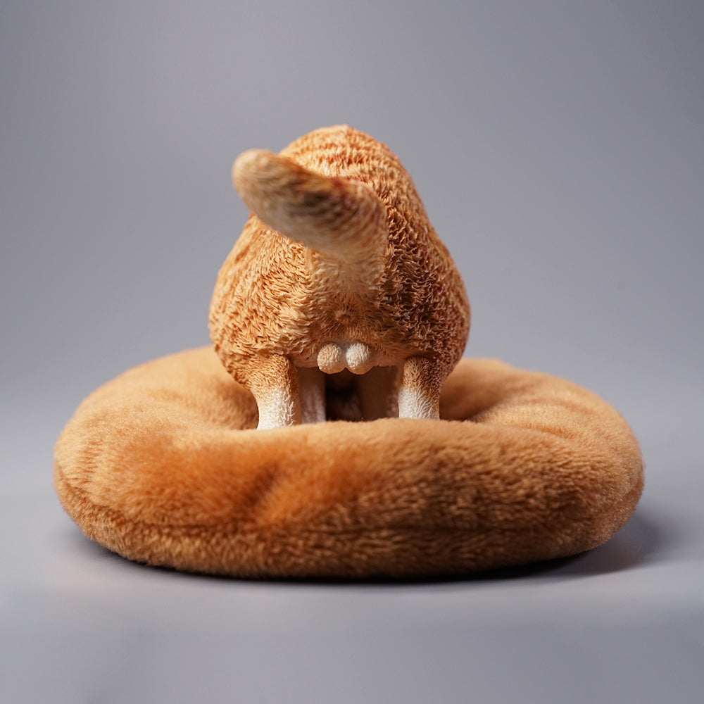 JXK073 Pooping Garfield pooping cat statue, gift of cat loves