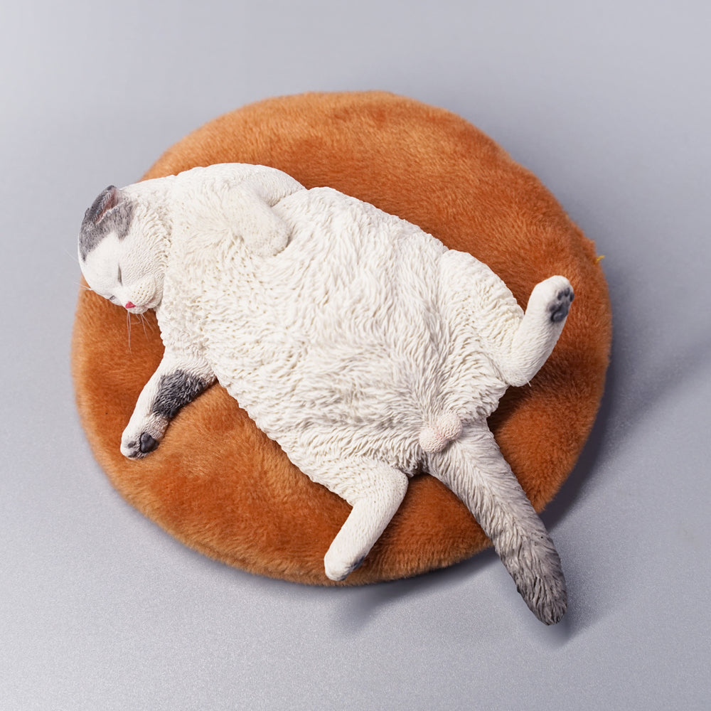 JXK070 Sleeping cat figurine that heal hearts, cat statue gift for cat loves