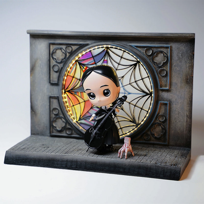 SZ2303 【Presale】 LEEHO 1/12 Scale Dormitory Scene in Wednesday TV drama gift for Wednesday lovers