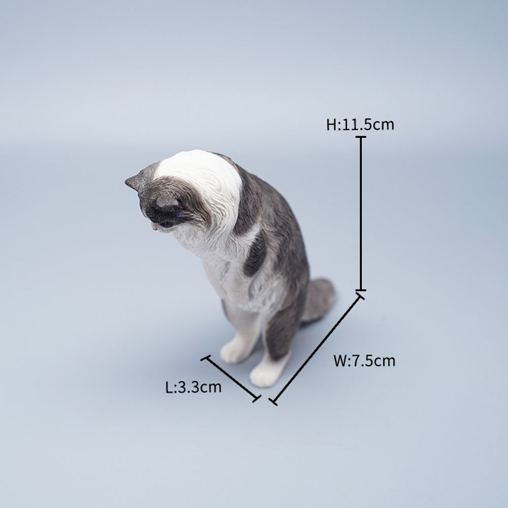 JXK096 Maine cat standing statue, gift for cat loves