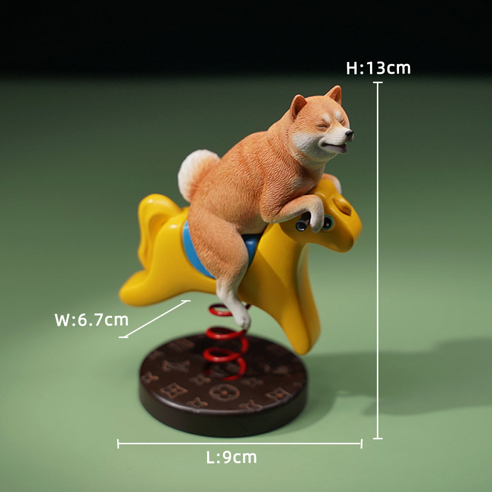 JXK146 Shiba Inu Dog Statue, Dog Figurine Gift for Shiba Inu Lover