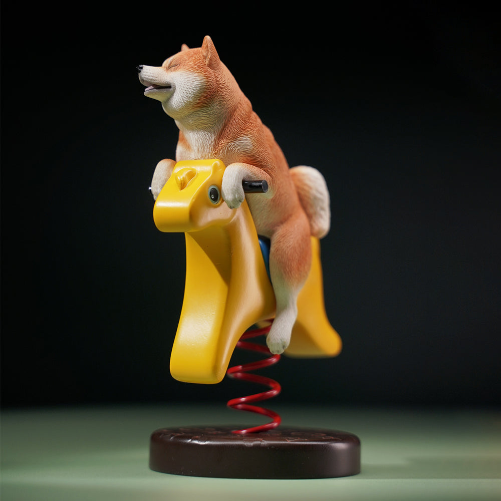 JXK146 Shiba Inu Dog Statue, Dog Figurine Gift for Shiba Inu Lover