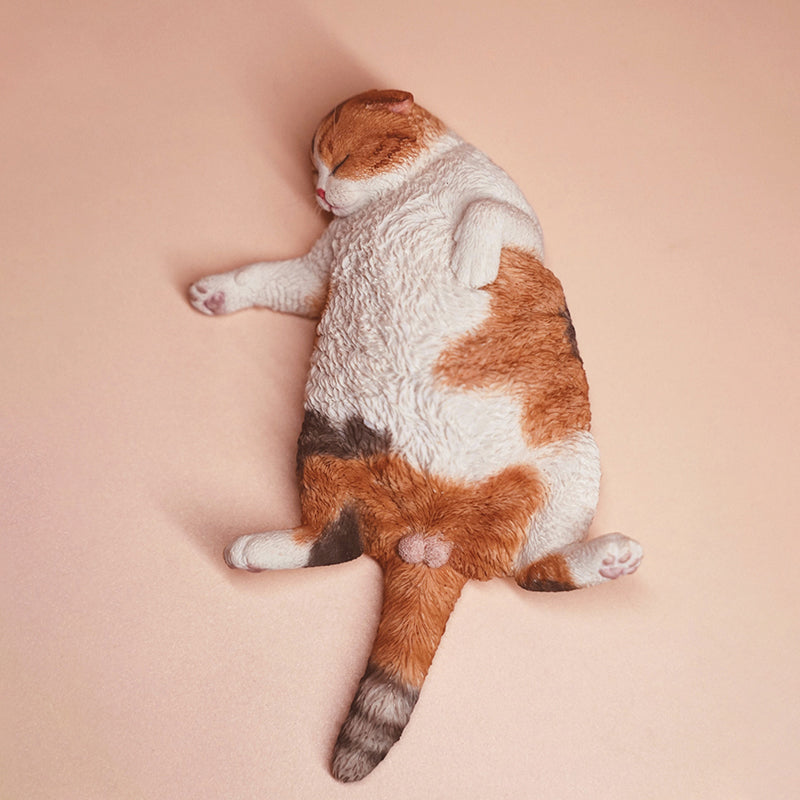 JXK070 Sleeping cat figurine that heal hearts, cat statue gift for cat loves