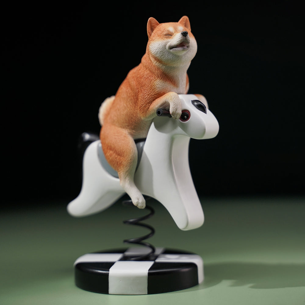 JXK146 Shiba Inu Dog Statue, Dog Figurine Gift for Shiba Inu Lover