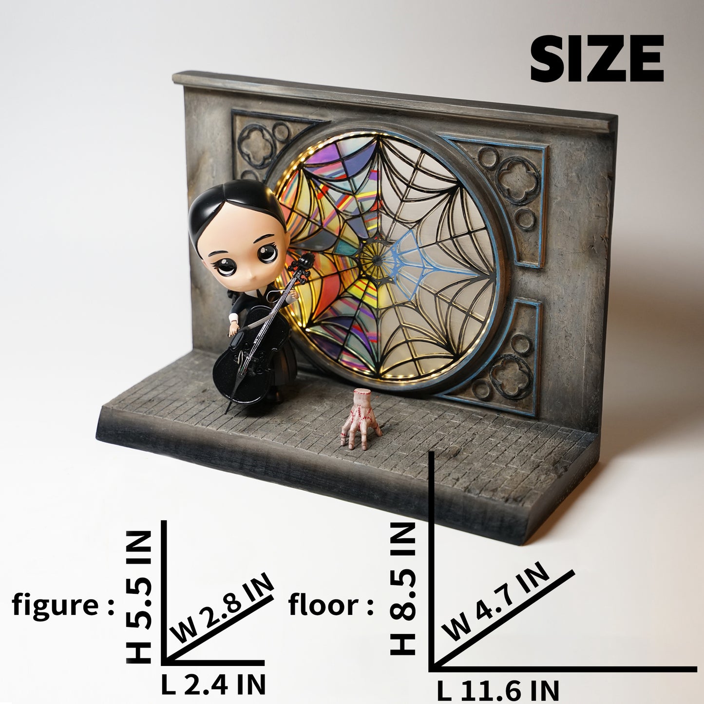 SZ2303 【Presale】 LEEHO 1/12 Scale Dormitory Scene in Wednesday TV drama gift for Wednesday lovers