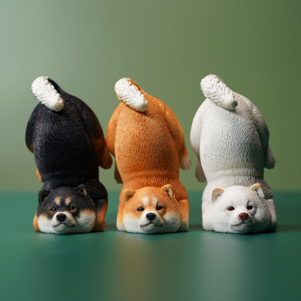 JXK119 Shiba Inu Dog Statue, Dog Figurine Gift for Shiba Inu Lover