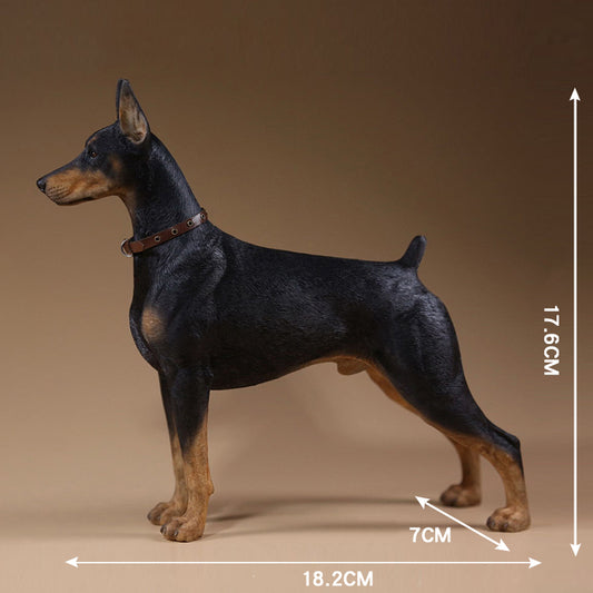 JXK Studio Dobermann dog figurine dog statue for home decor gift for dog lovers