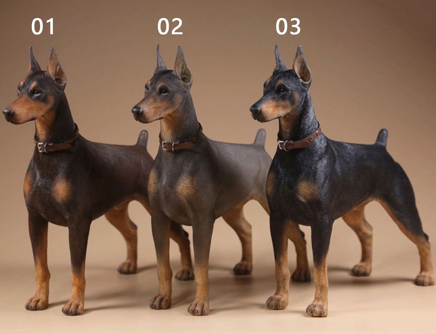 JXK Studio Dobermann dog figurine dog statue for home decor gift for dog lovers